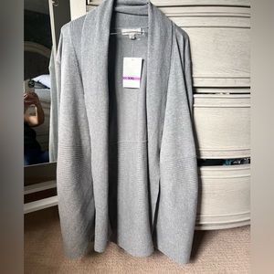 NWT - Emily Rose womens grey cardigan. XXL